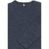 Mikk-Line Merino Wool LS Top Uld Melange Blue Nights